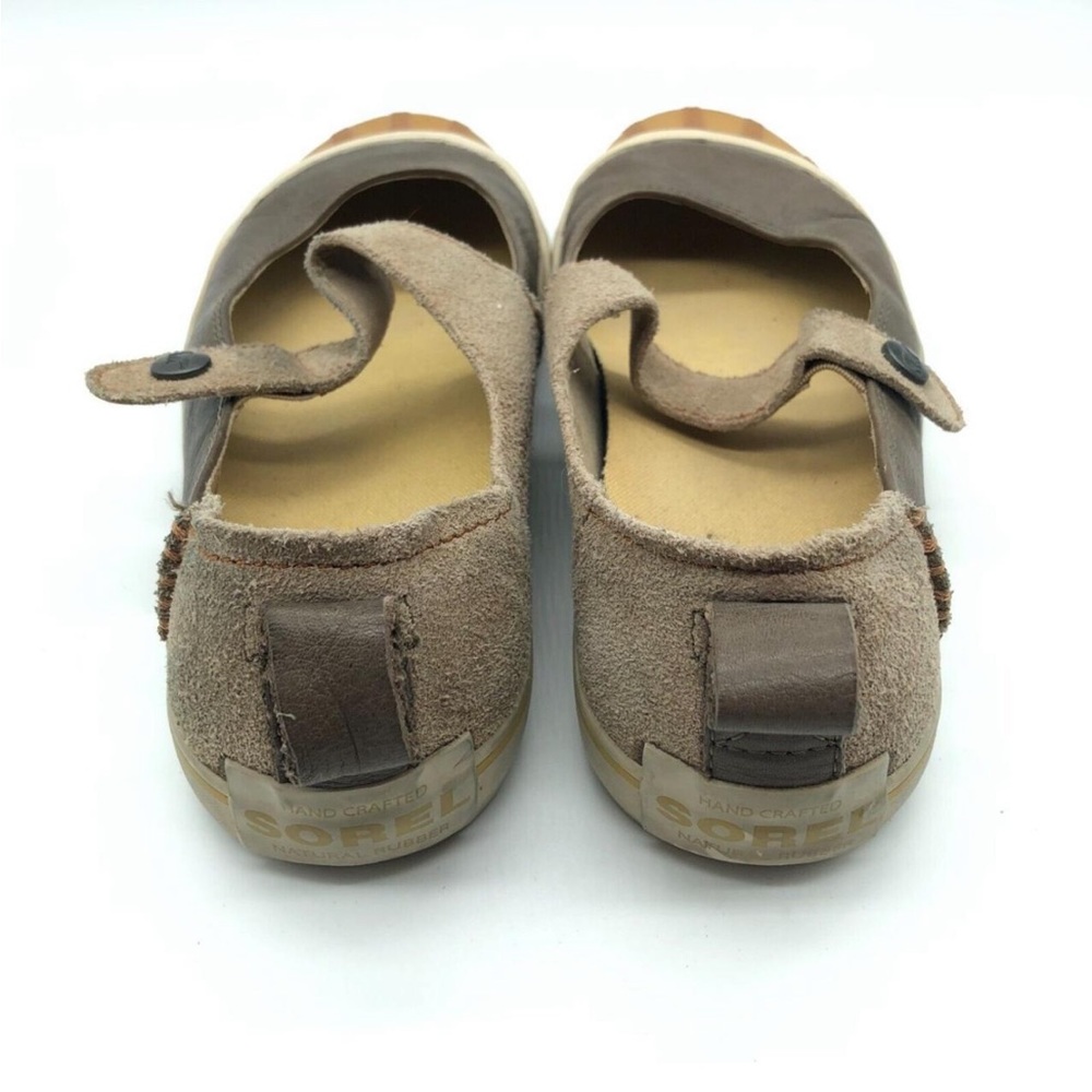 Sorel Womens Sentry
Mary Jane Flats Duck Shoes Suede Brown Beige
8.5